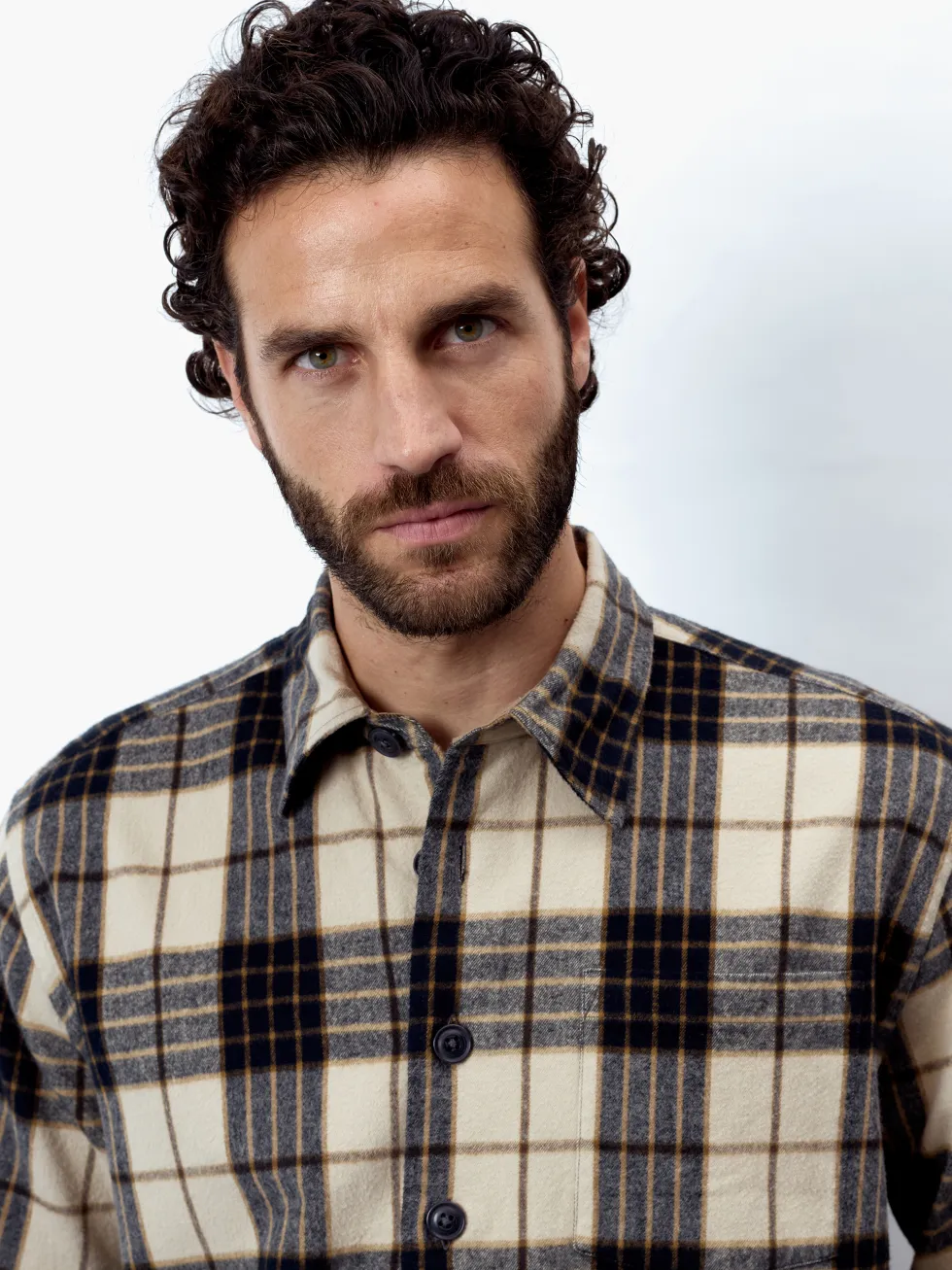FABIO - Langarm Herren Overshirt, gewebt